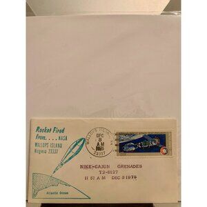 NASA Wallops Island Rocket Fired Commemorative Envelope With Stamp Postmark 1975